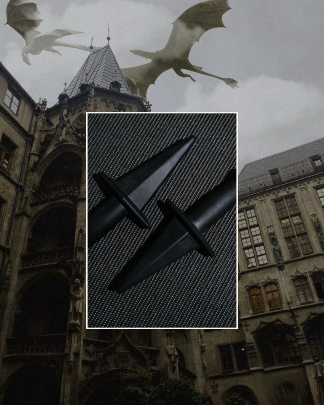 Dragon's Edge Classic Weighted Daggers - Onyx Black