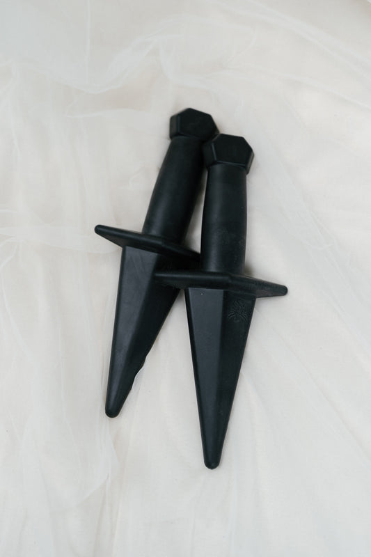 Dragon's Edge Classic Weighted Daggers - Onyx Black